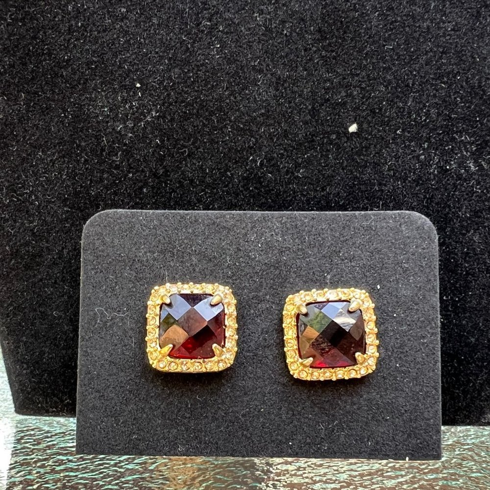 C. Wonder Gold Checkerboard Brown Gemstone Earrings or Bundle 3/$30